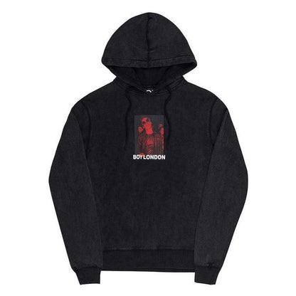 Boy London Photoprint Patch Hood Washed Black Men BOYLPH019-BLK