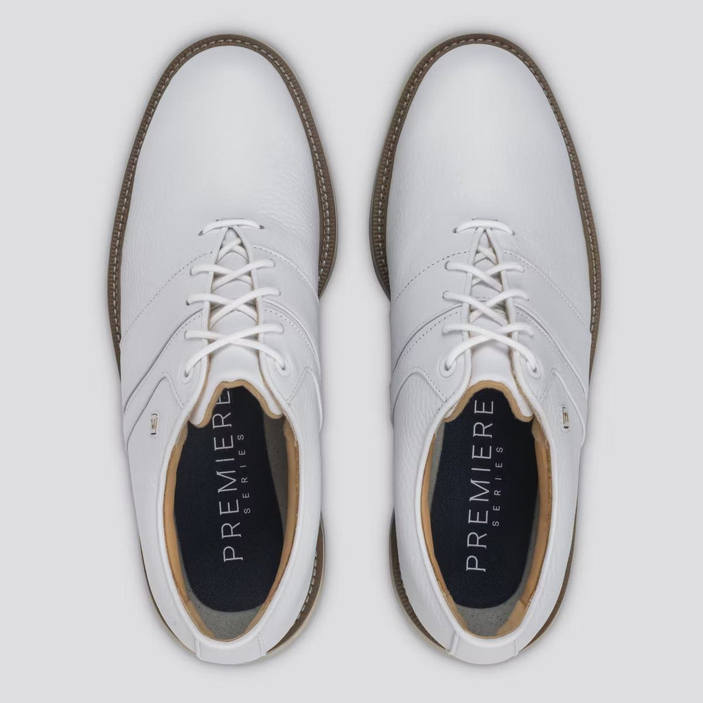 Premiere Series Packard Cleated Laced Golf Shoes White