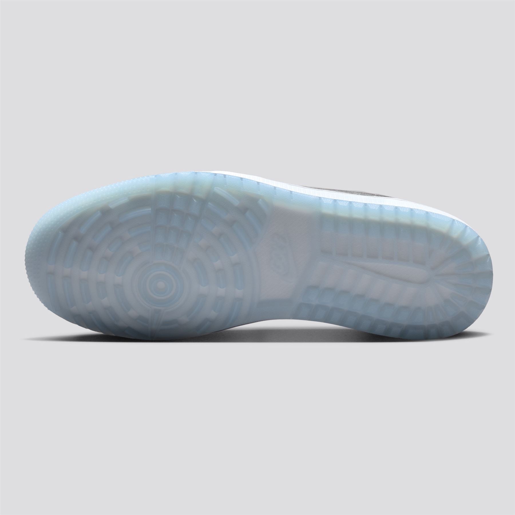 Air Jordan 1 Low Spikeless Golf Shoe Medium Grey/White/Blue Tint
