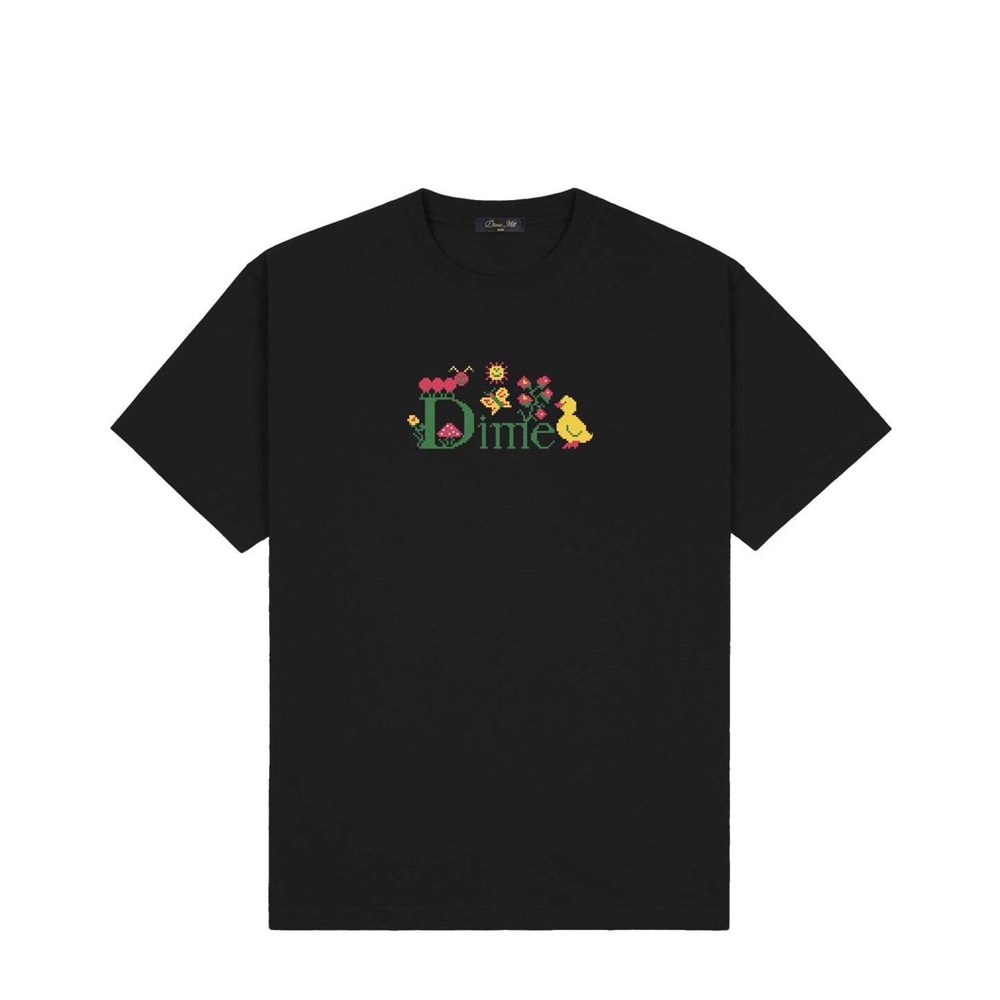 Dime Classic Cross Stitch T-Shirt Black