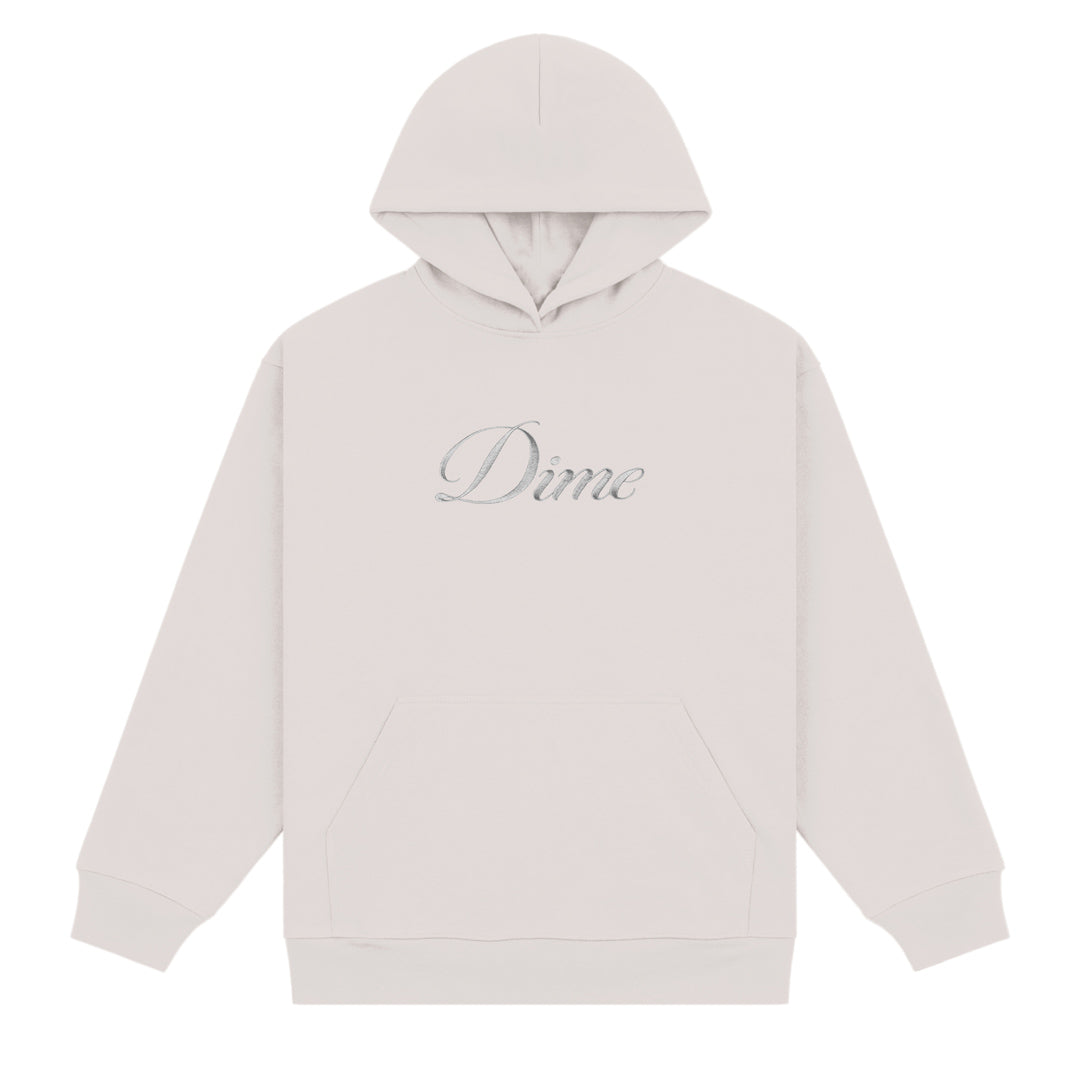 Dime Cursive Hoodie Cement