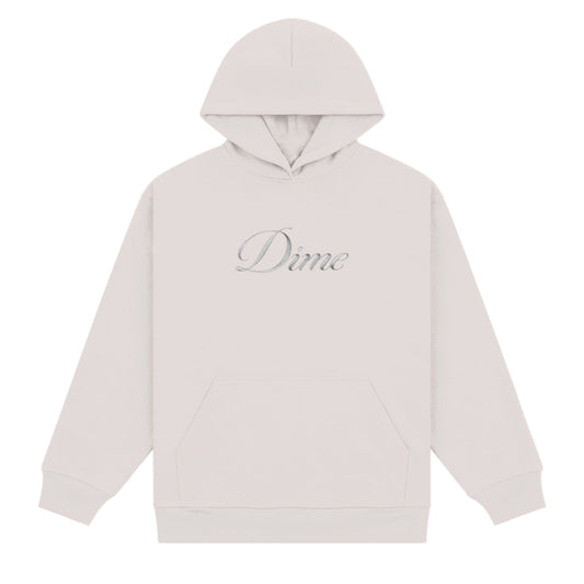Dime Cursive Hoodie Cement