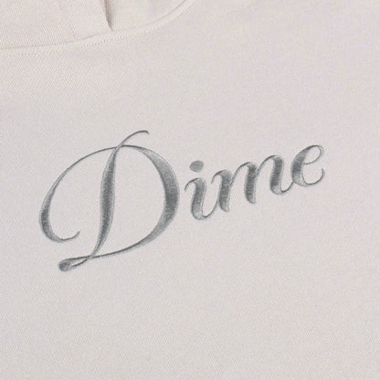 Dime Cursive Hoodie Cement