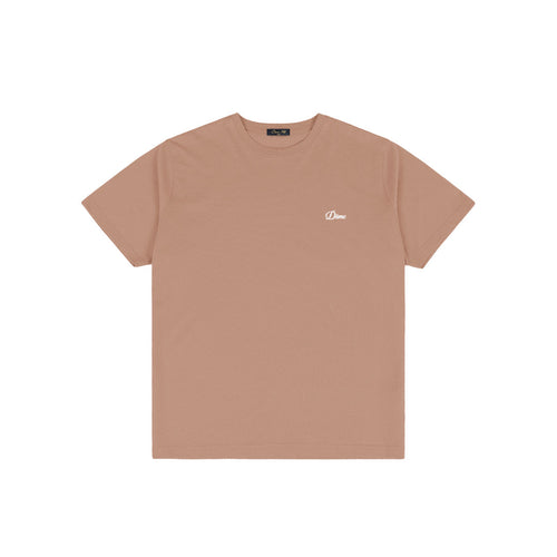 Dime Cursive Small Logo T-Shirt Sepia