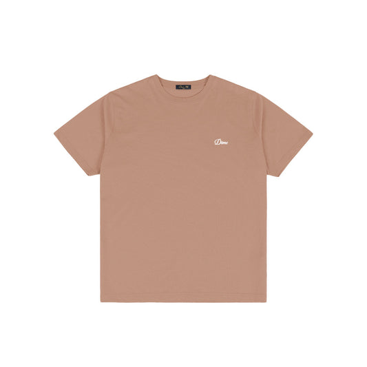 Dime Cursive Small Logo T-Shirt Sepia