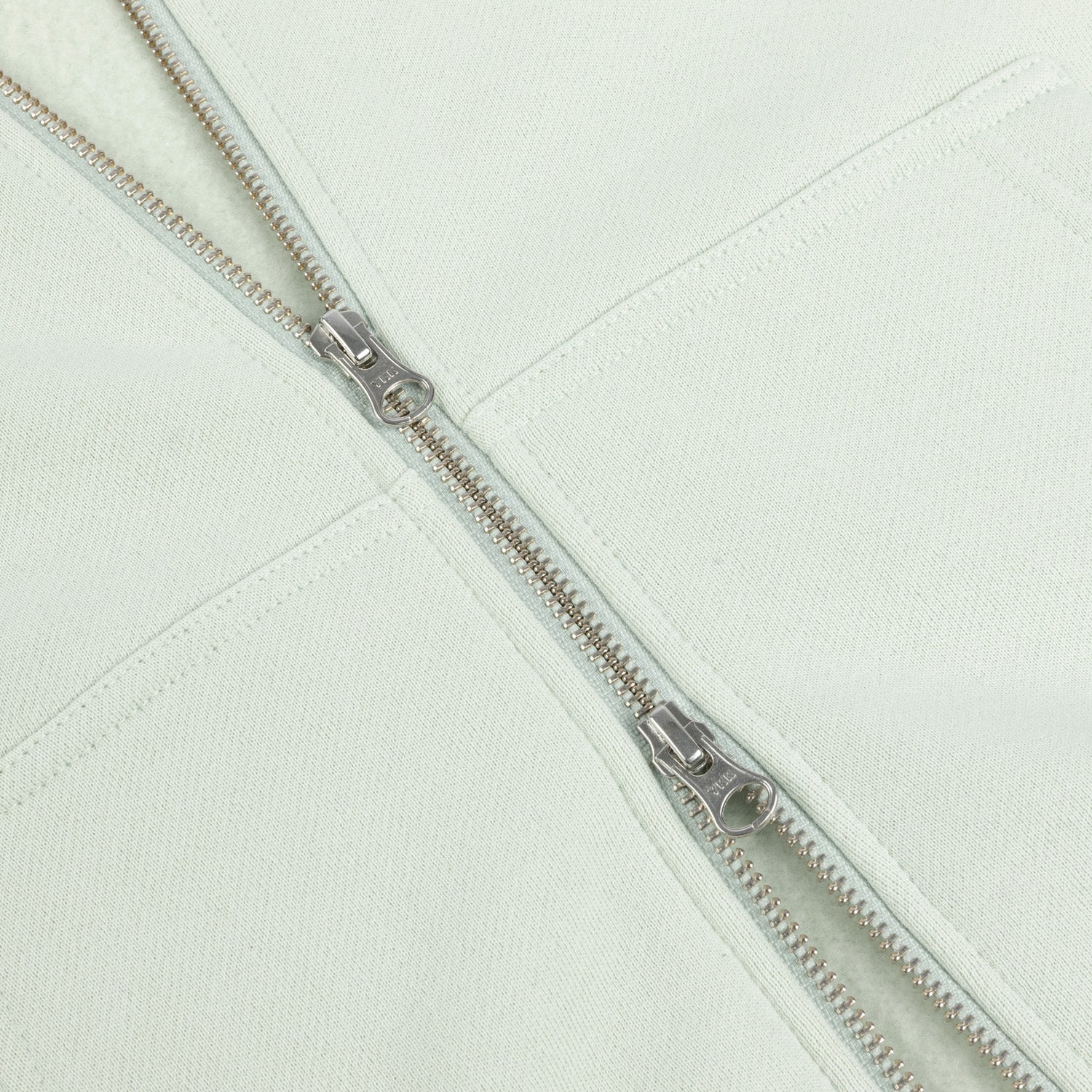 Dime Cursive Small Logo Zip Hoodie Mint