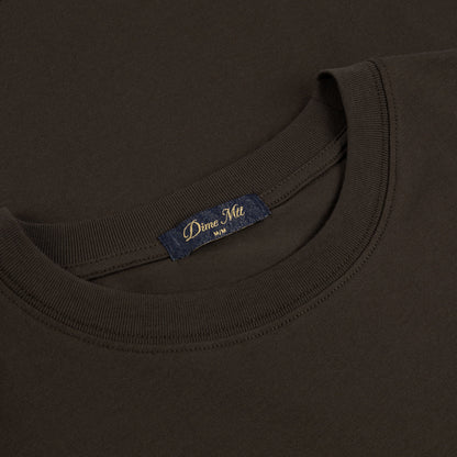 Dime Cursive T-Shirt Vintage Black