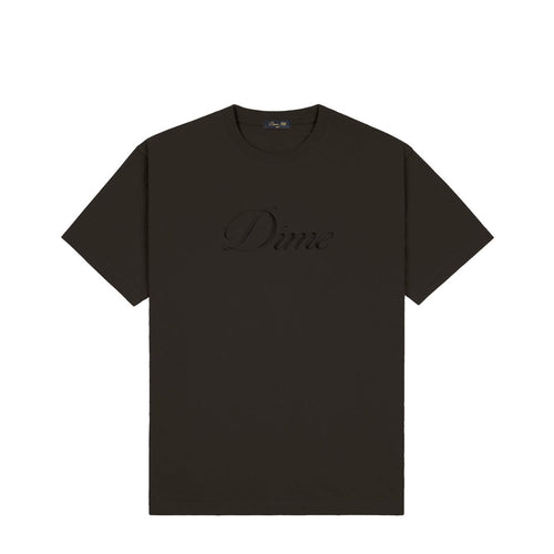 Dime Cursive T-Shirt Vintage Black
