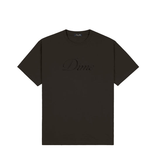 Dime Cursive T-Shirt Vintage Black