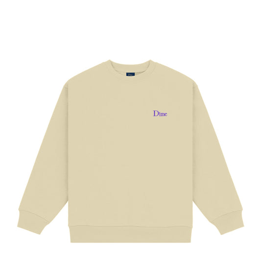 Dime Men Classic Small Logo Crewneck Light Moss