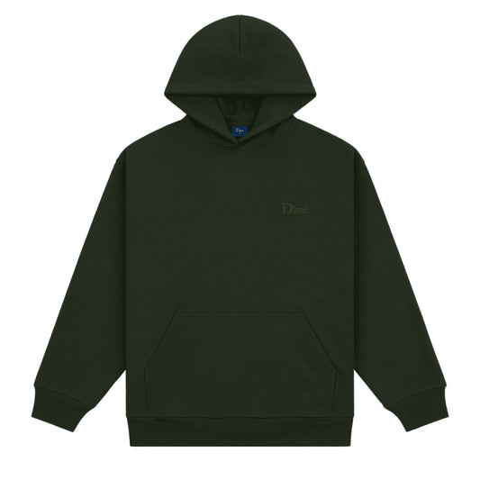 Dime Men Classic Small Logo Hoodie Forest Green
