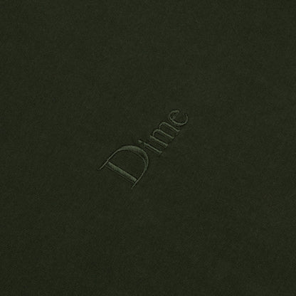 Dime Men Classic Small Logo Hoodie Forest Green
