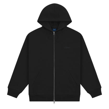 Dime Men Cursive Zip-Hoodie Black