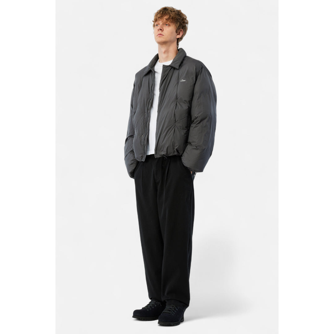 Dime Pleated Puffer Charcoal