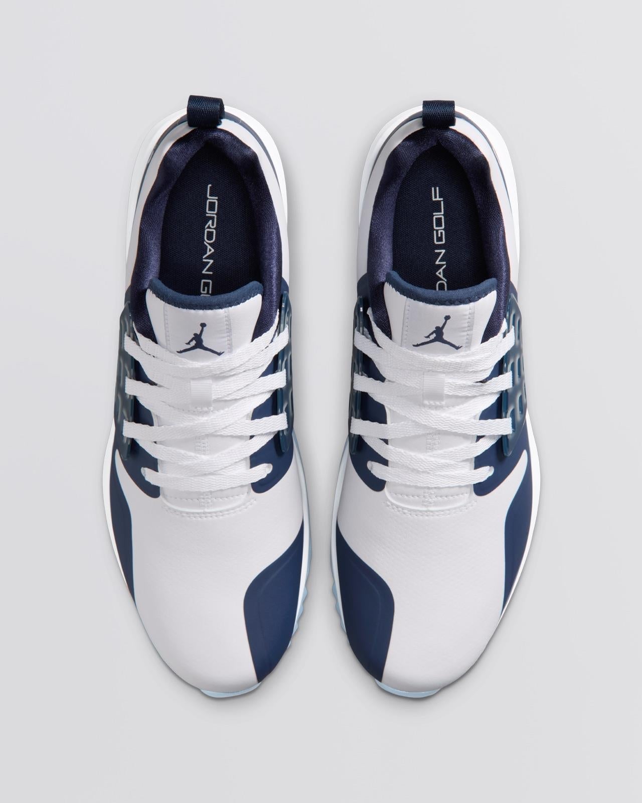Jordan Grind Spikeless Golf Shoes White/Midnight Navy