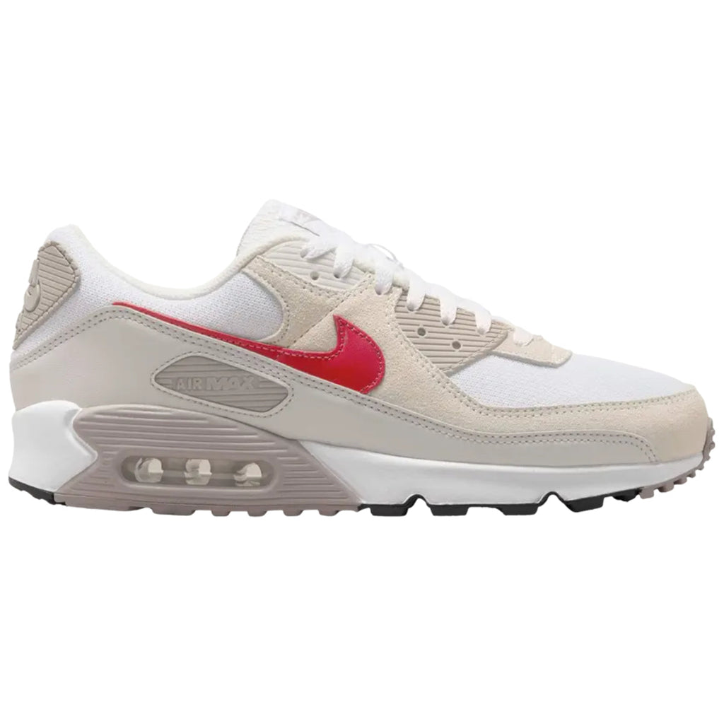 Nike Air Max 90 White College Grey Vast Grey University Red