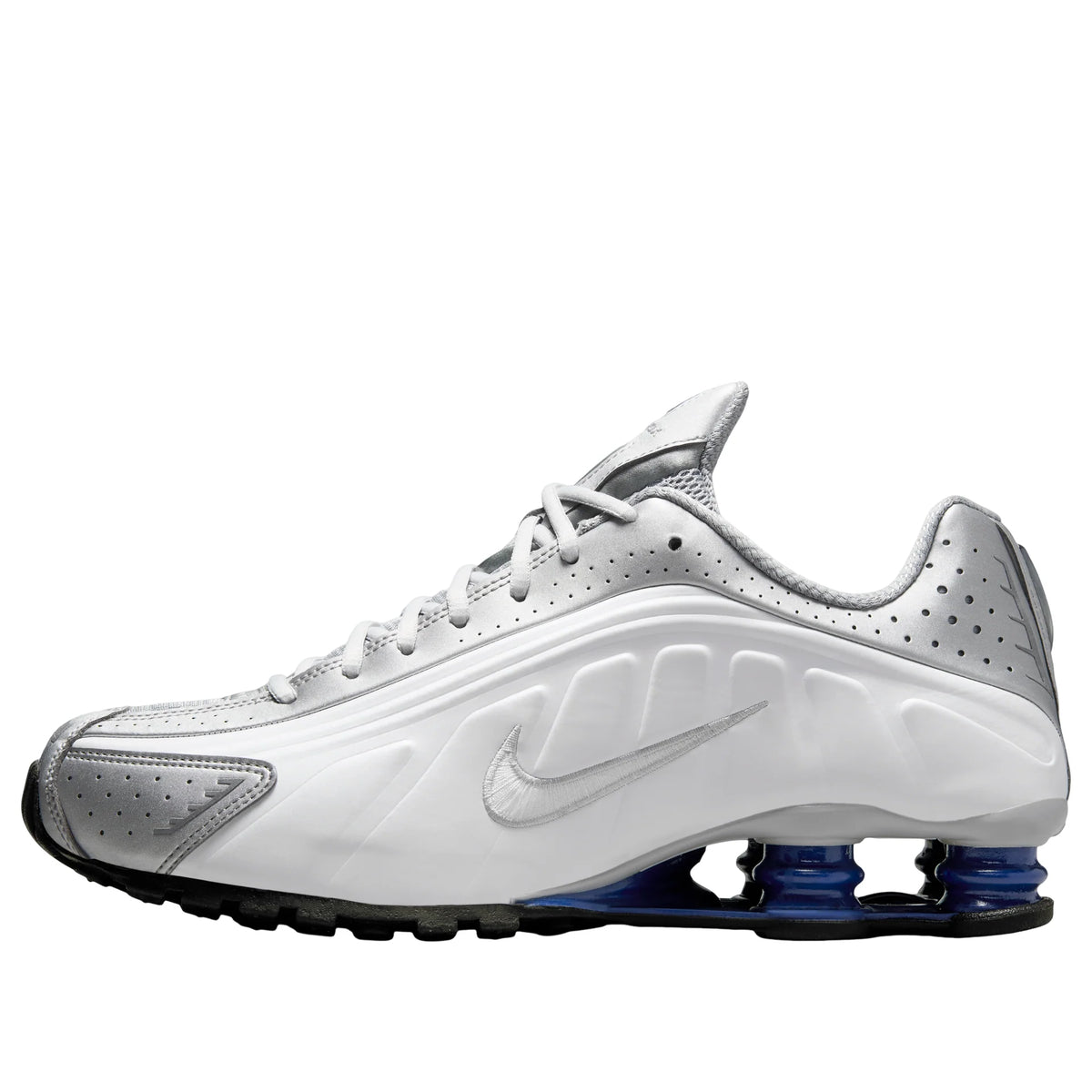 Nike Shox R4 Metallic Silver Deep Royal Blue
